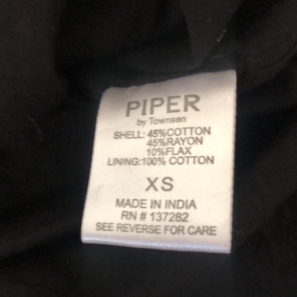 Piper Black Embroidered Aztec Print Dress Size XS - Picture 6 of 8